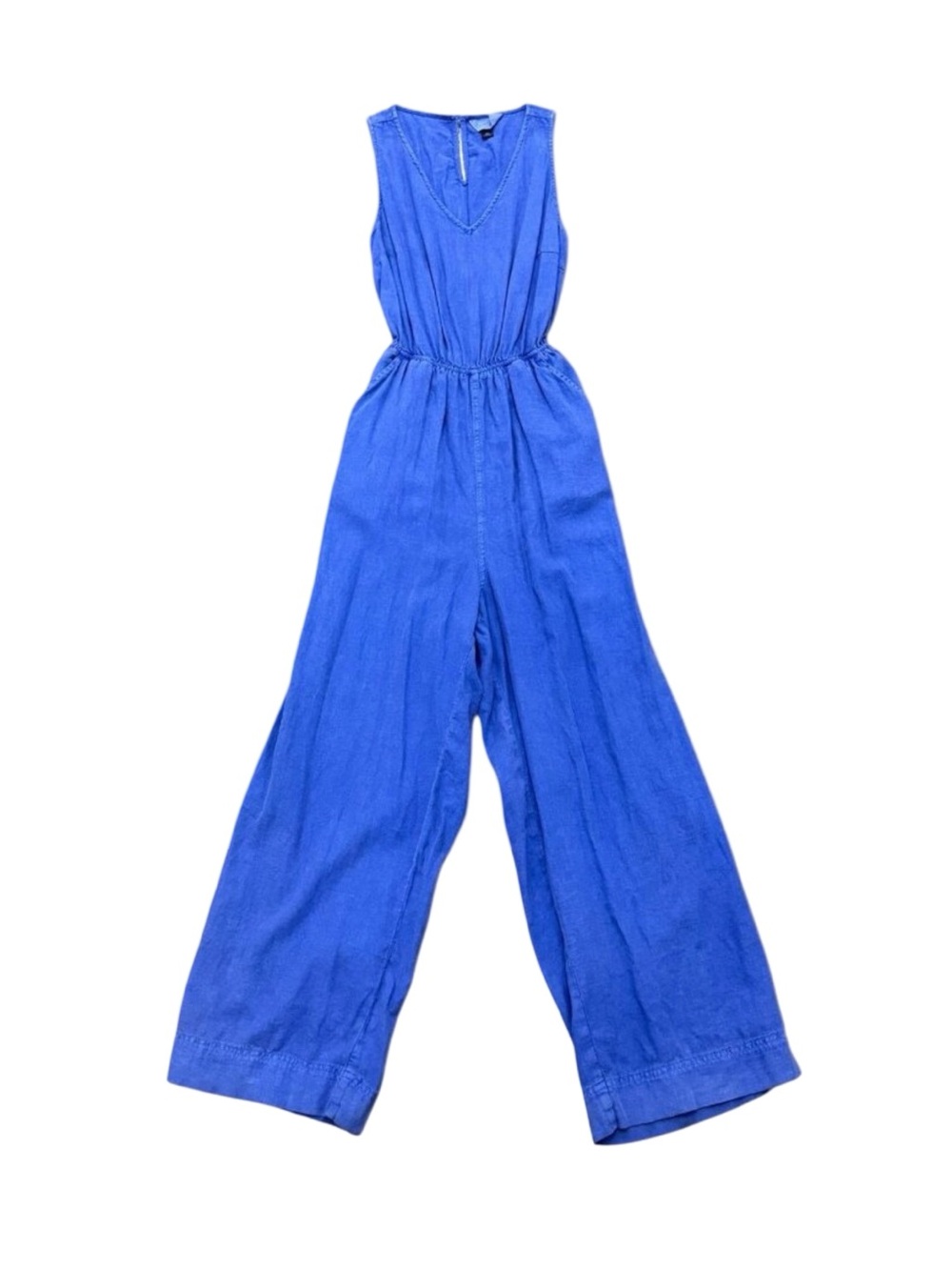 Y2K Universal Thread Blue Cotton Sleeveless Jumpsuit Wide Leg